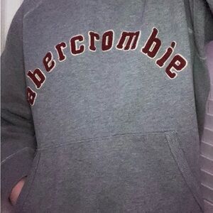 Y2k Abercrombie & Fitch Gray Hoodie